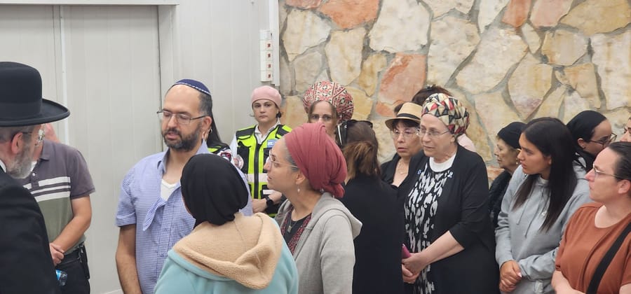 Minister Orit Strook visits Tze'ela Gez's funeral