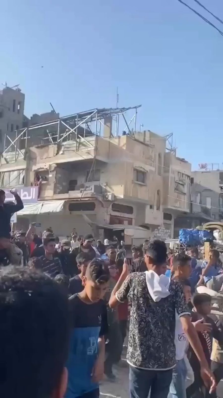 Palestinians protesting Hamas.
