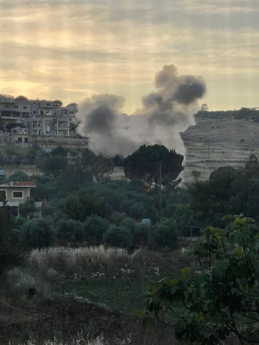 The Israeli Air Force attacked a Hezbollah operative in Itron, south Lebanon, this is the third attack this morning