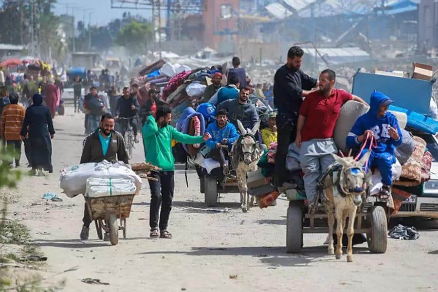 Palestinian Envoy: 110,000 Fled Gaza Due to War, Not by Choice