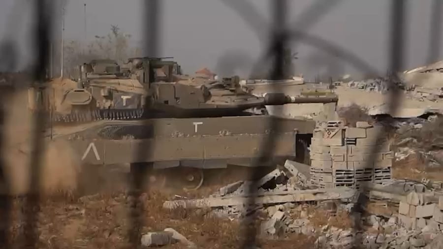 IDF forces operating in the Gaza Strip.