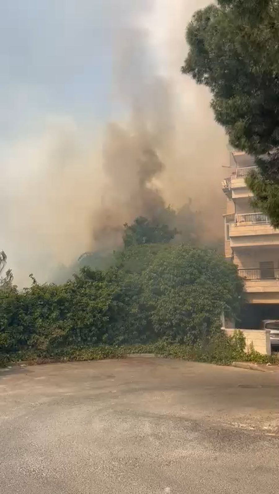 Fire spreading.