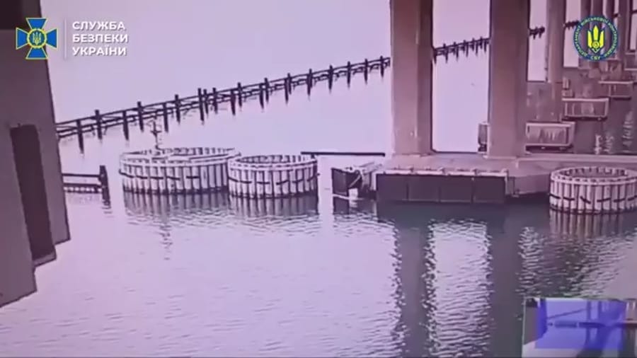 Explosion at Kerch Bridge in Crimea