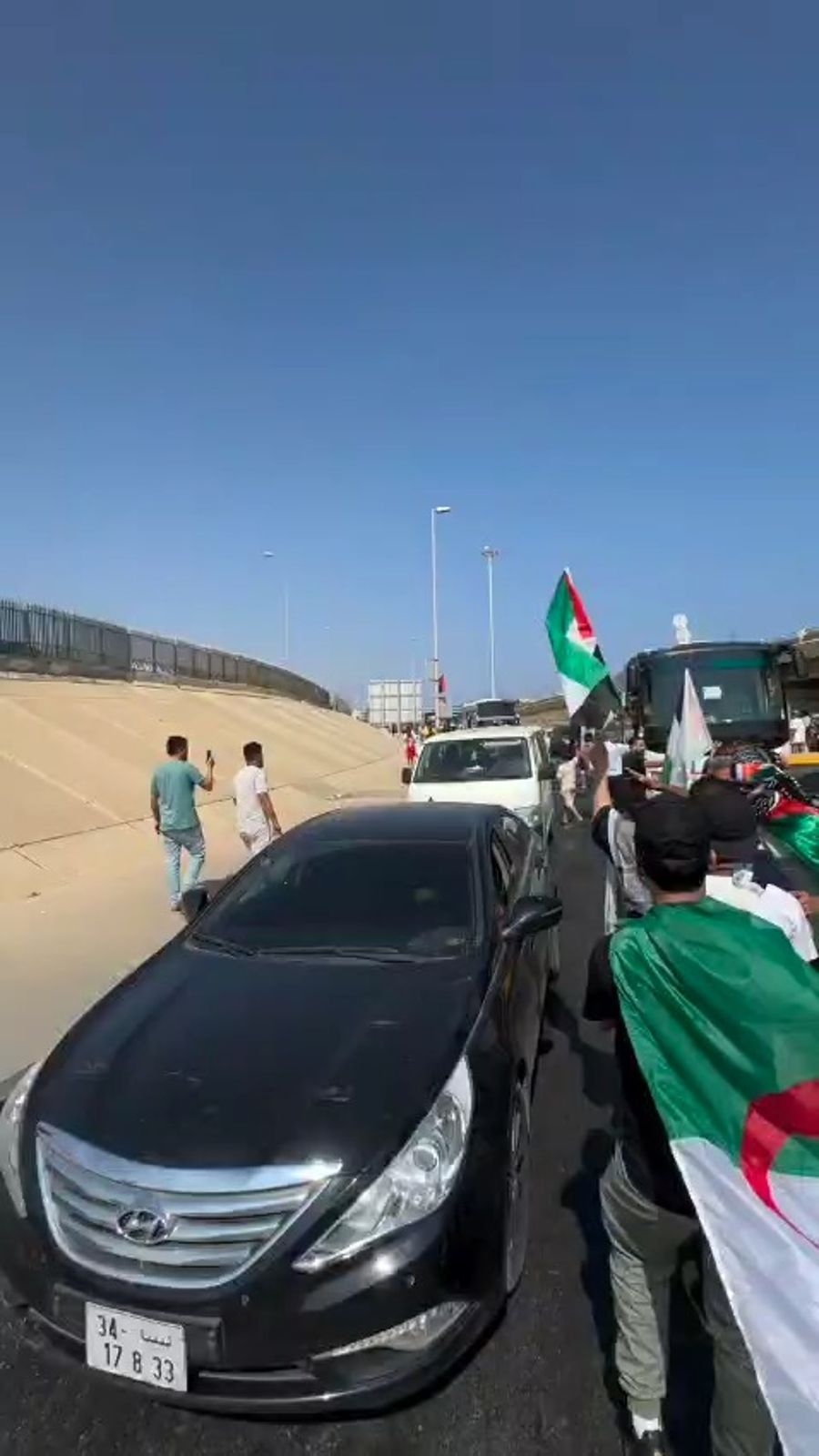 "Aid" convoy on its way to Rafah, 11 June 2025