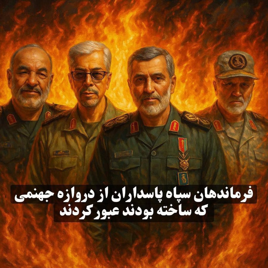 IDF Persian Spokesperson in Striking Illustration: