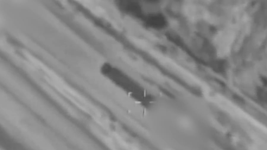 Striking Iranian missile launchers.