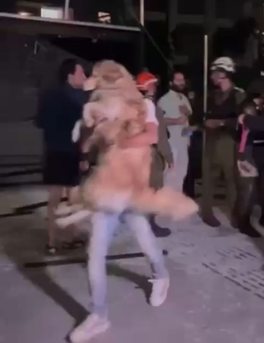 Dog rescued from Iranian missile attack, 13 June 2025