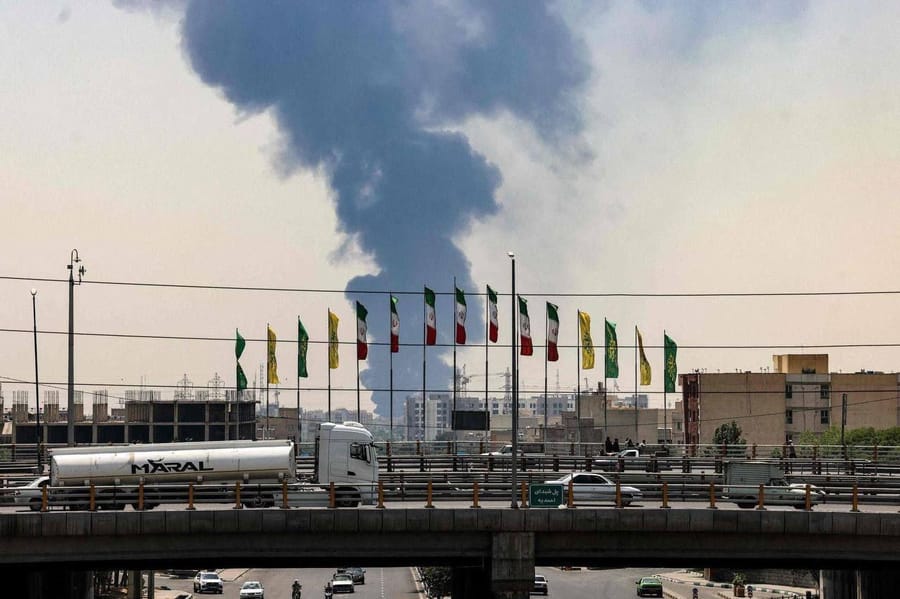 Building of the Atomic Energy Organization in Tehran was hit in a strike.