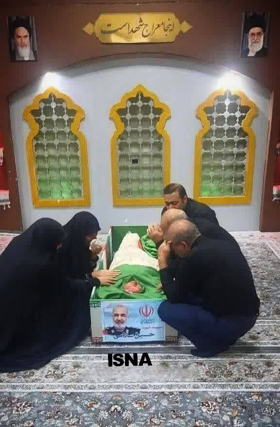 🔴 Photo Released: Mourning Over the Body of Eliminated IRGC Commander-in-Chief Hossein Salami