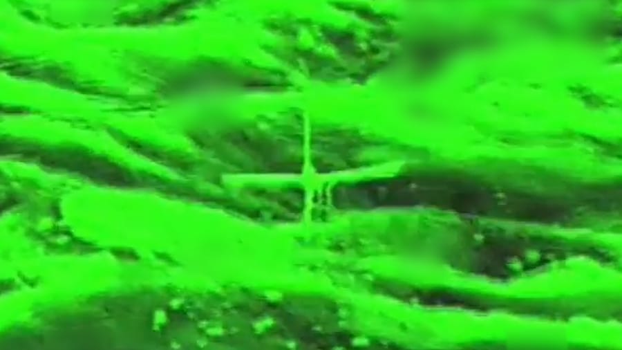 Targeting drones from the air.