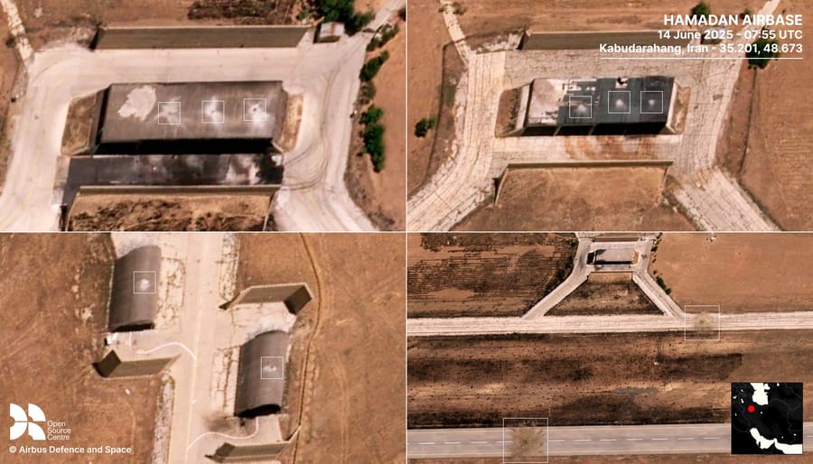 Aftermath: Israeli Bunker Busters Hit Iran’s Hamdan Airbase