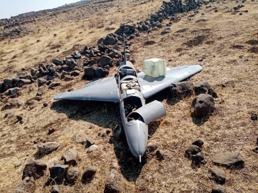 Israeli Air Force Downs Iranian Drone Found Intact Near Quneitra