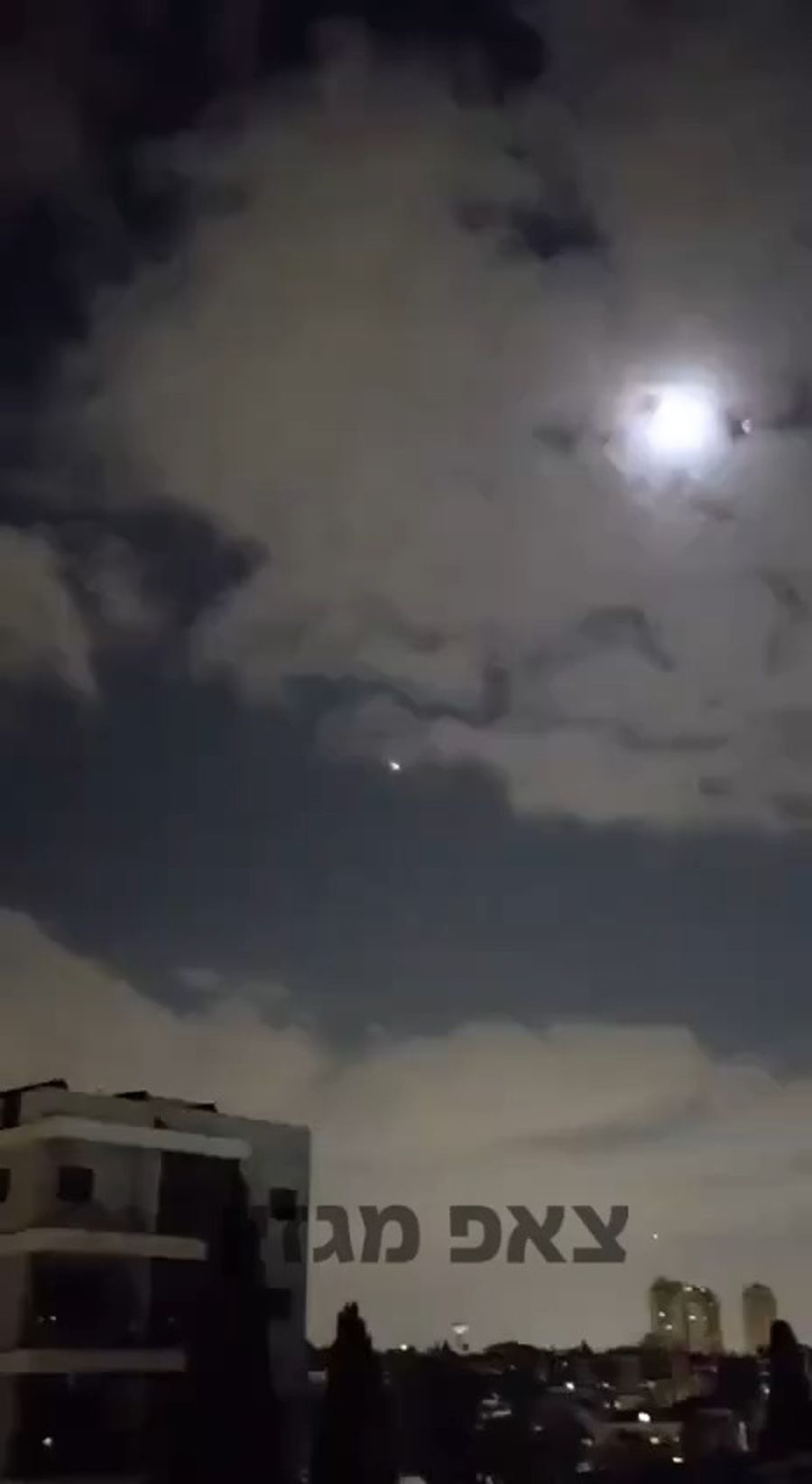 Iranian missile barrage