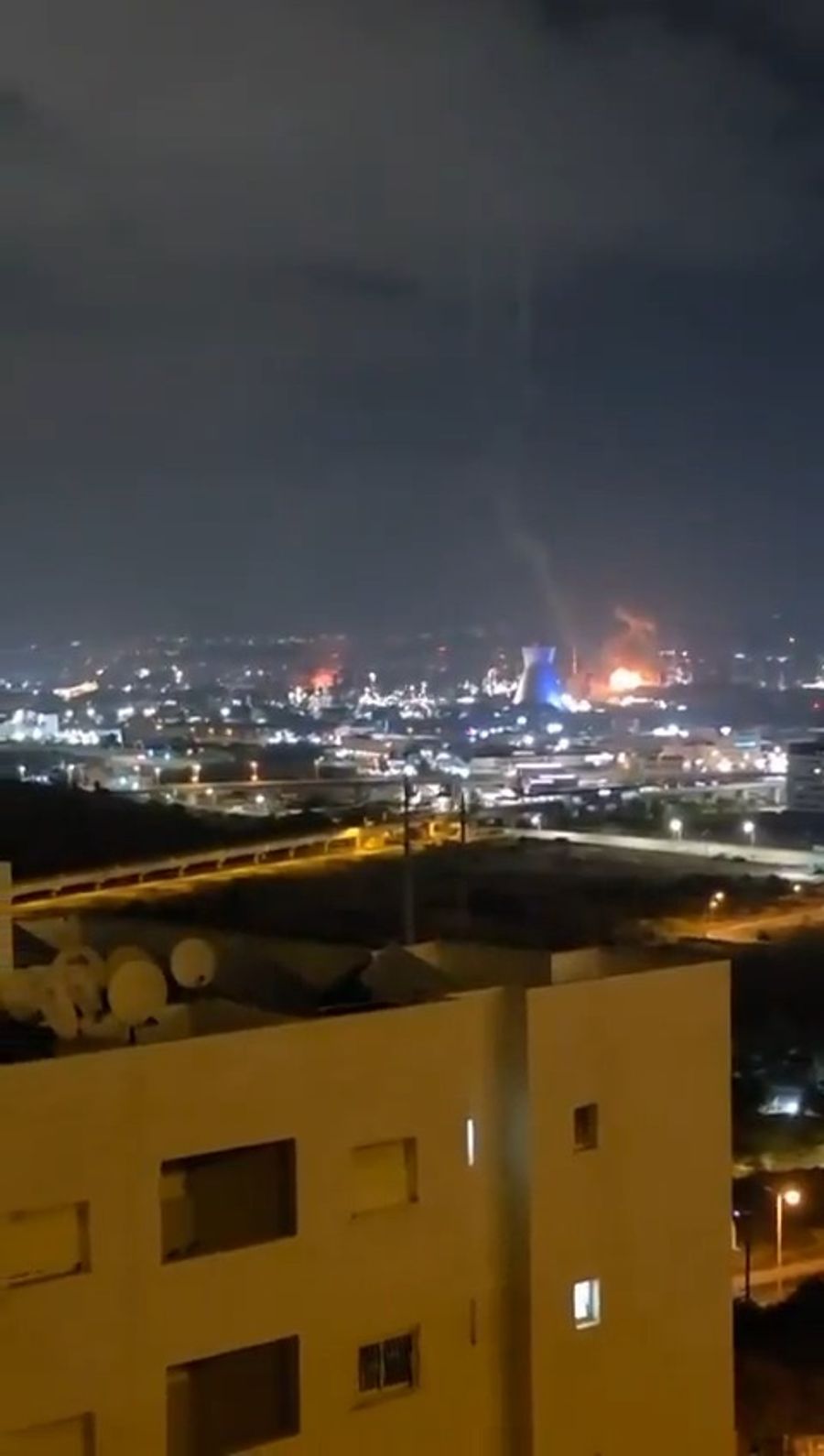 Haifa burning.