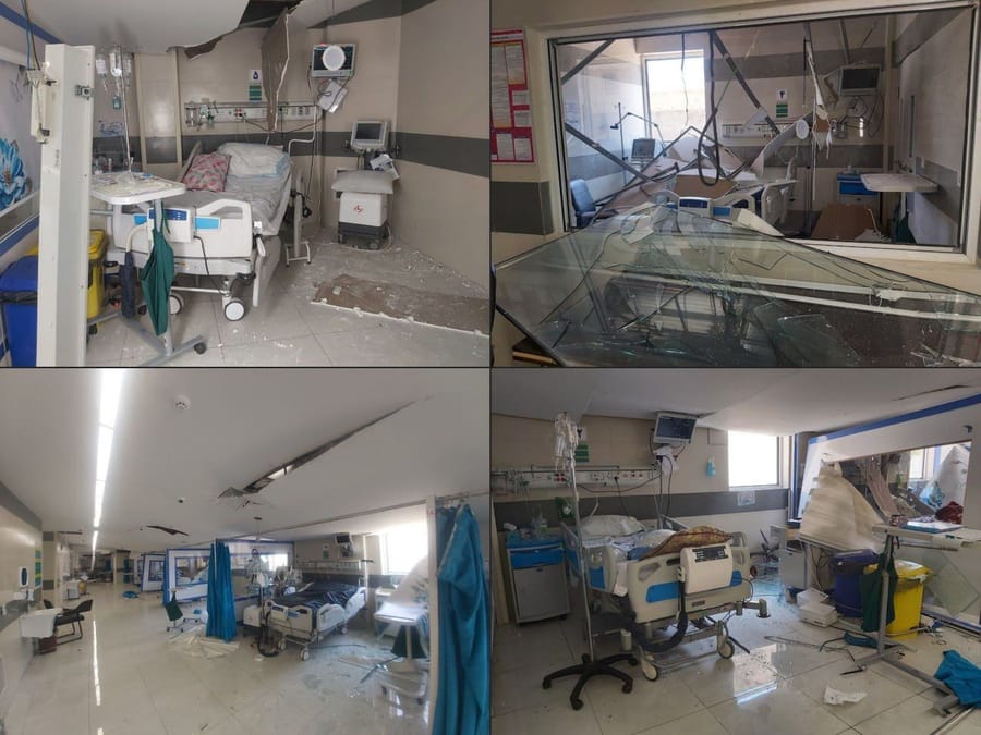 Iranian Hospital Damaged By Nearby IRGC Weapons Depot Blast