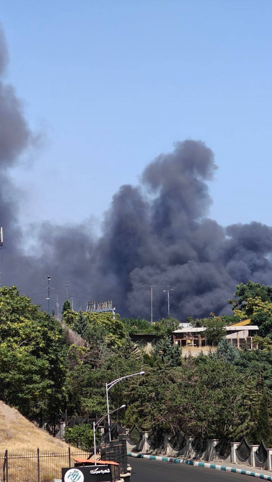 Islamic Republic’s Radio and Television Facility Continues to Burn After Israeli Airstrike