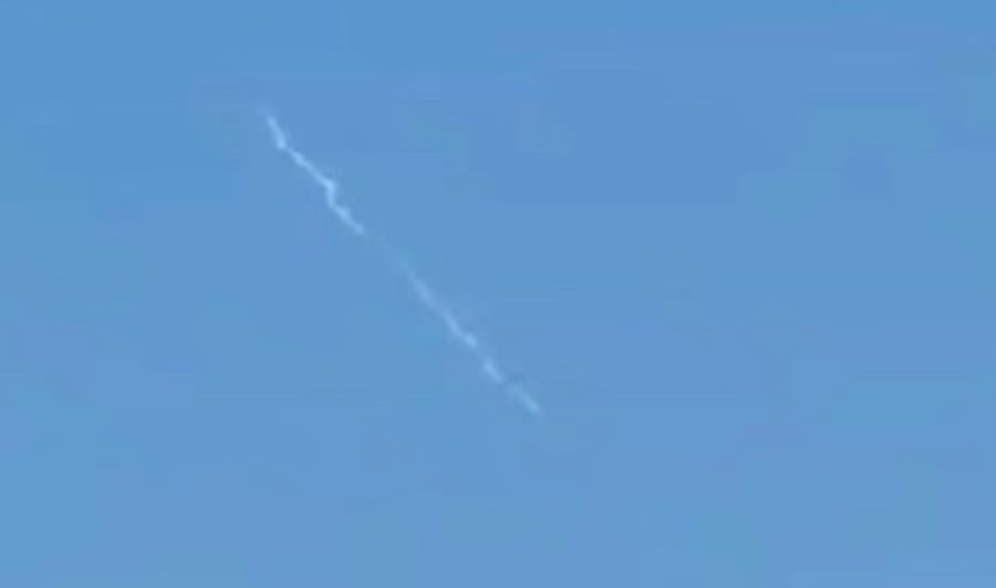Missile interceptions seen over southern Israel