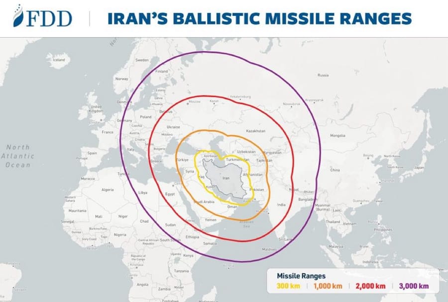 Breaking: Missile Map Reveals Iran’s Arsenal Capable of Striking Israel, Saudi Arabia, Europe, and Beyond