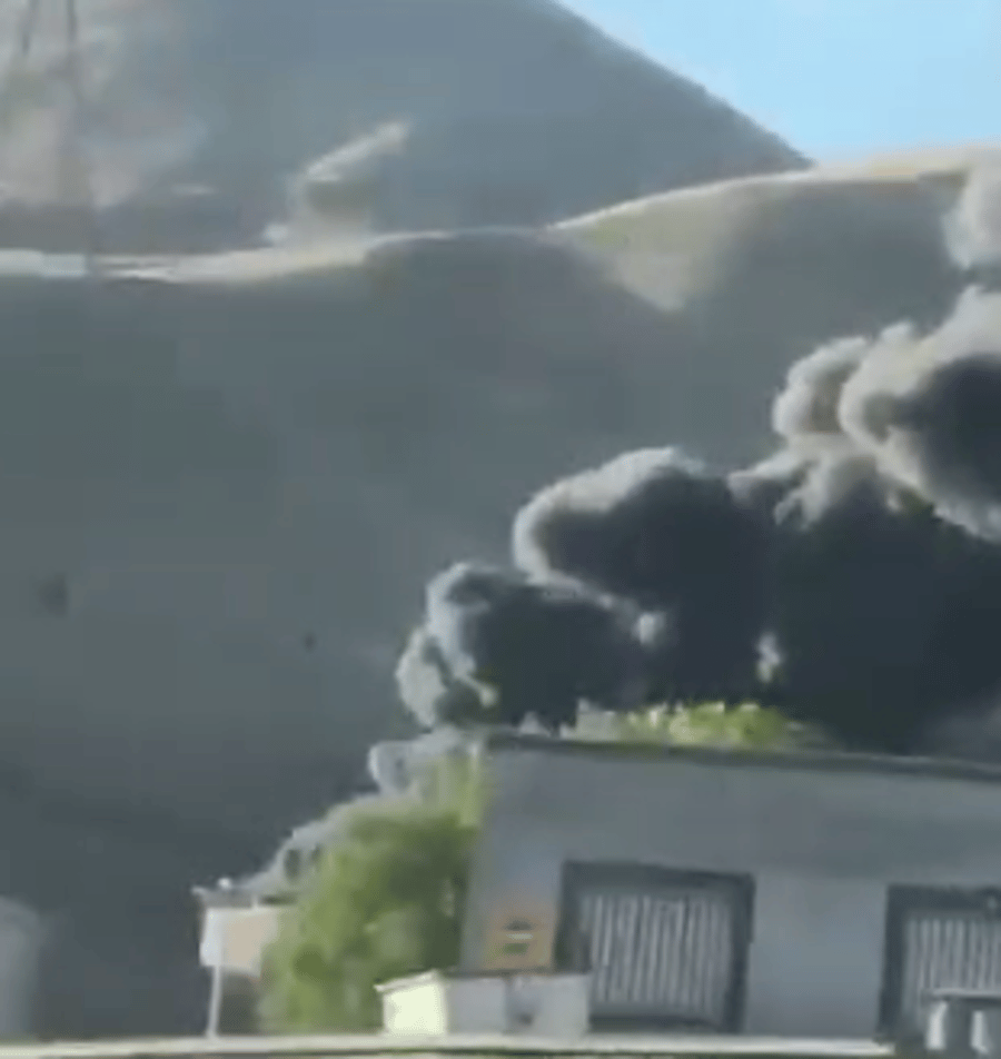 Thick Smoke Rises Over Northern Tehran After Israeli Airstrike