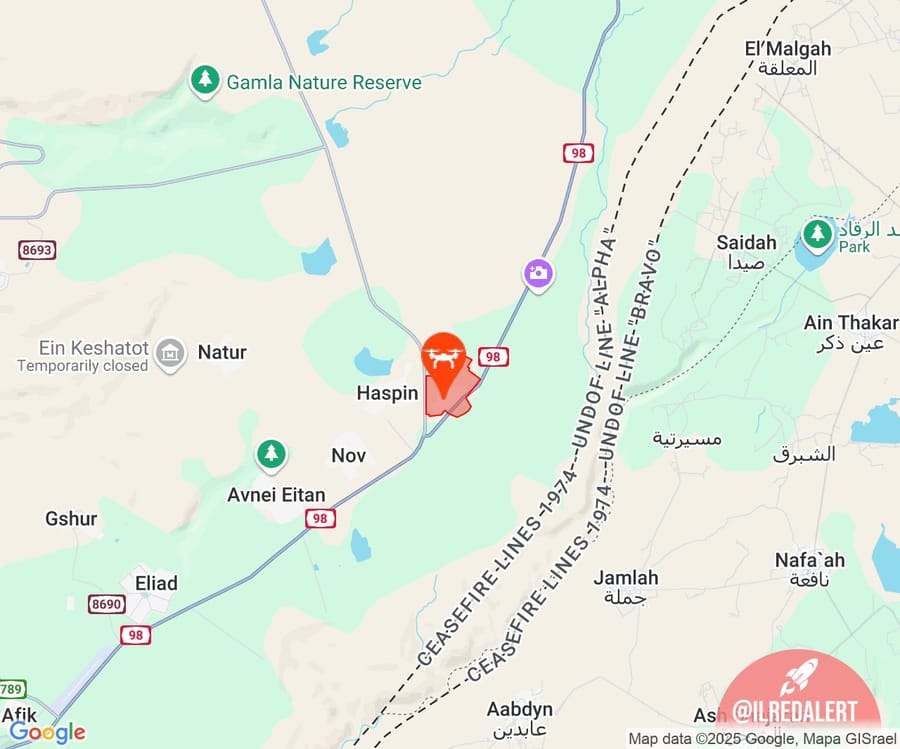 Israeli Air Force Intercepts Iranian Drone as Sirens Sound in Golan Heights