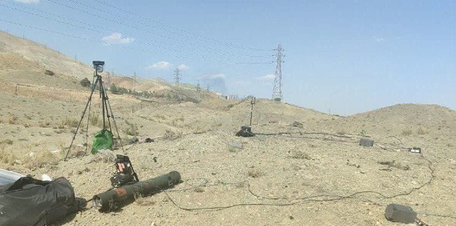 photos allegedly showing an Israeli Spike missile launcher discovered inside Tehran