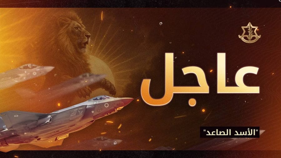 IDF Spokesman Reveals Operation Name in Arabic: "الأسد الصاعد"