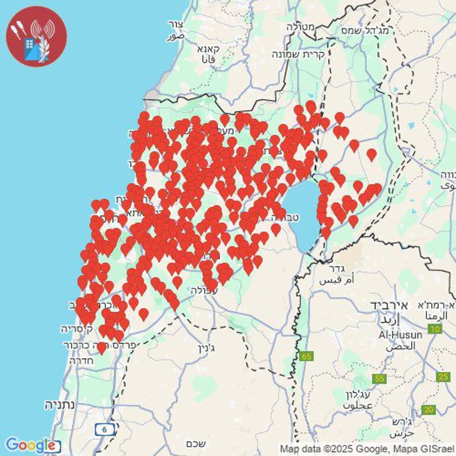 Sirens Continue Across Northern Israel as Iran Fires Over 10 Missiles
