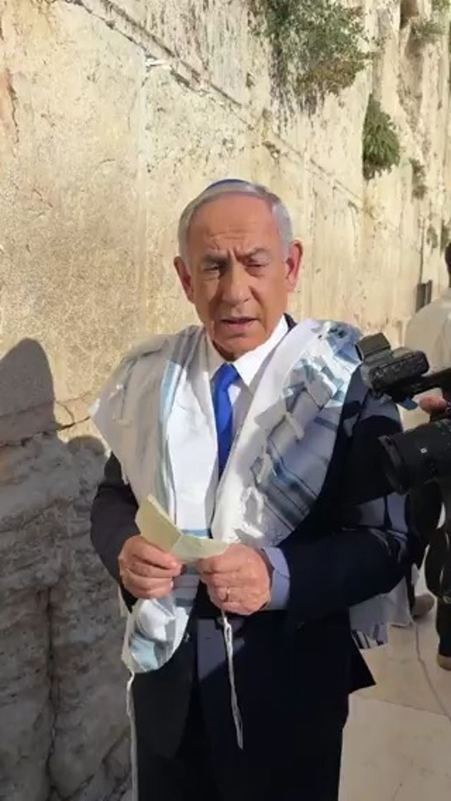 Benjamin Netanyahu at the Kotel