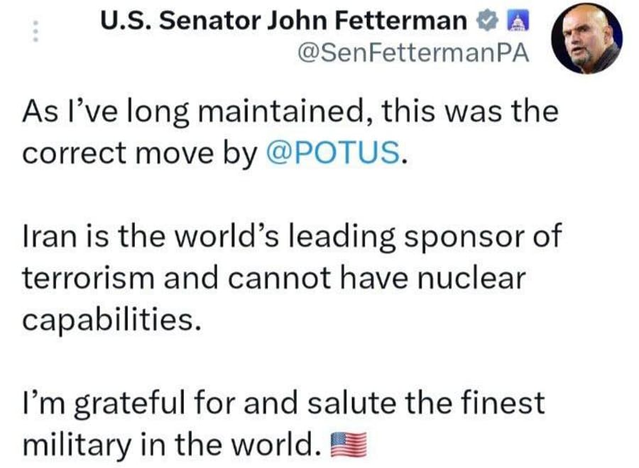 Democratic Senator John Peterman: I am grateful to Trump