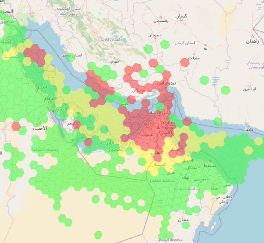 BREAKING: GPS signal disruptions reported near the Strait of Hormuz.
