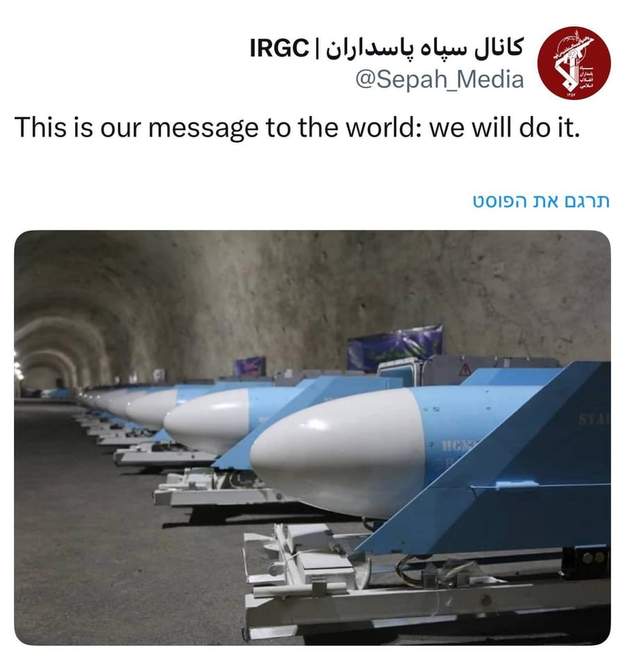 Iran threatens to launch cruise missiles at the world