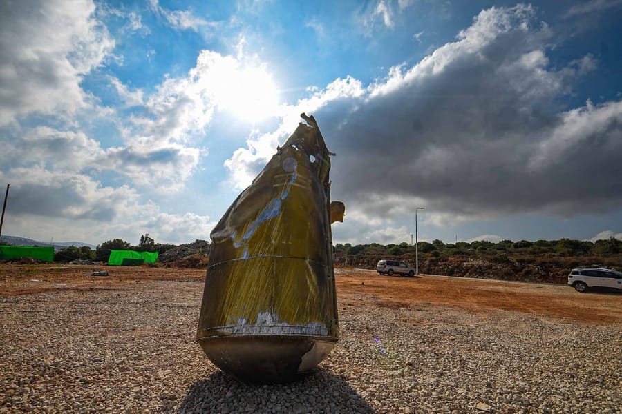 Missile Shrapnel Lands Near Haredi Town Without Injuries
