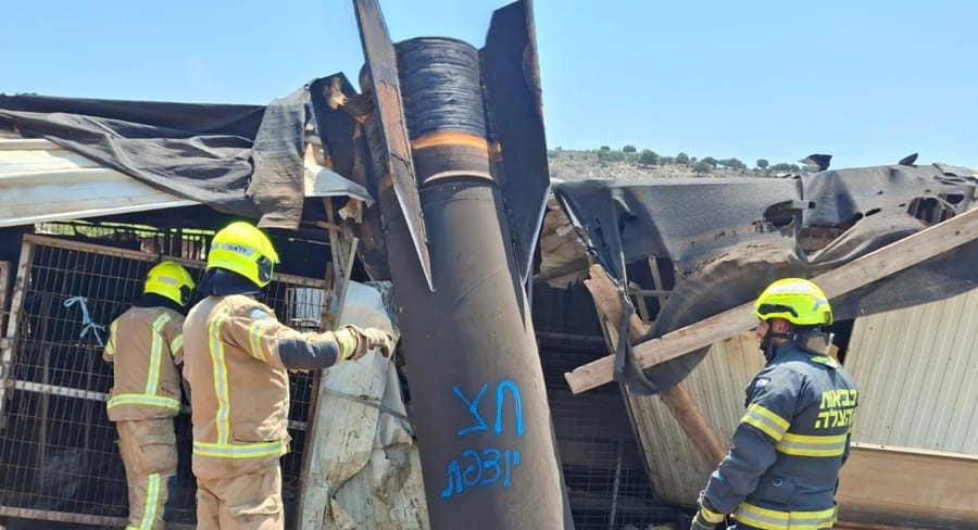 Firefighters Respond to Rocket Impact in Northern Israel