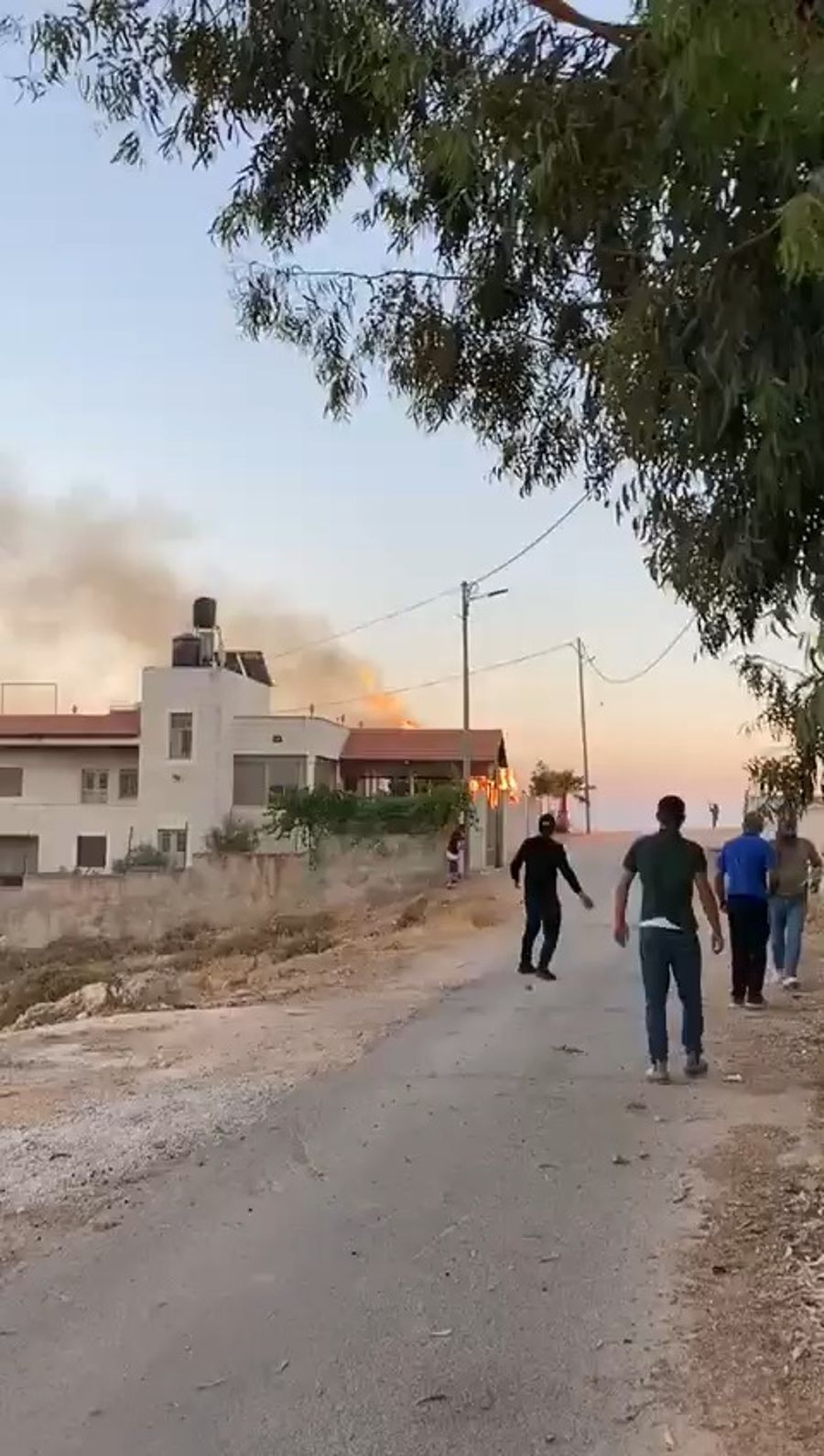 Clashes in Kafr Malik.