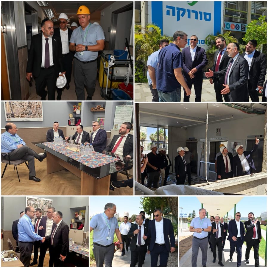 Israeli Welfare Minister and Knesset Health Chair Visit Soroka Hospital After Attack