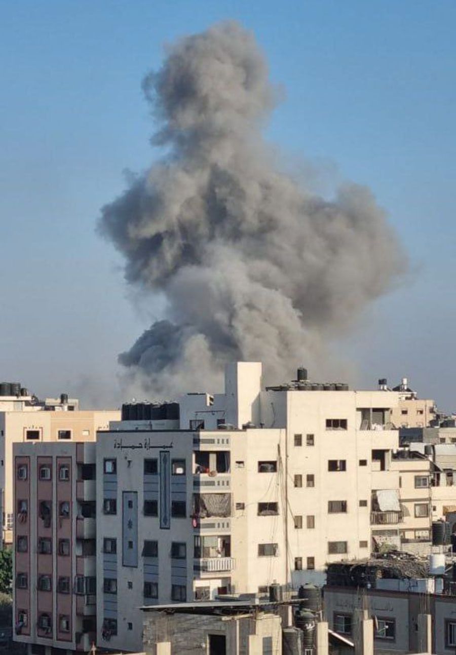 Shujaiyya, Gaza earlier today
