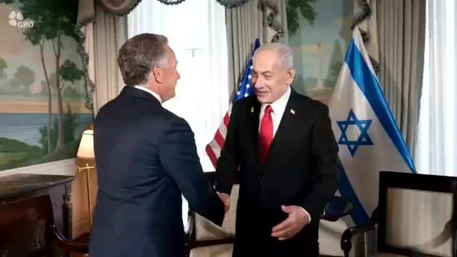Netanyahu and Witkoff.