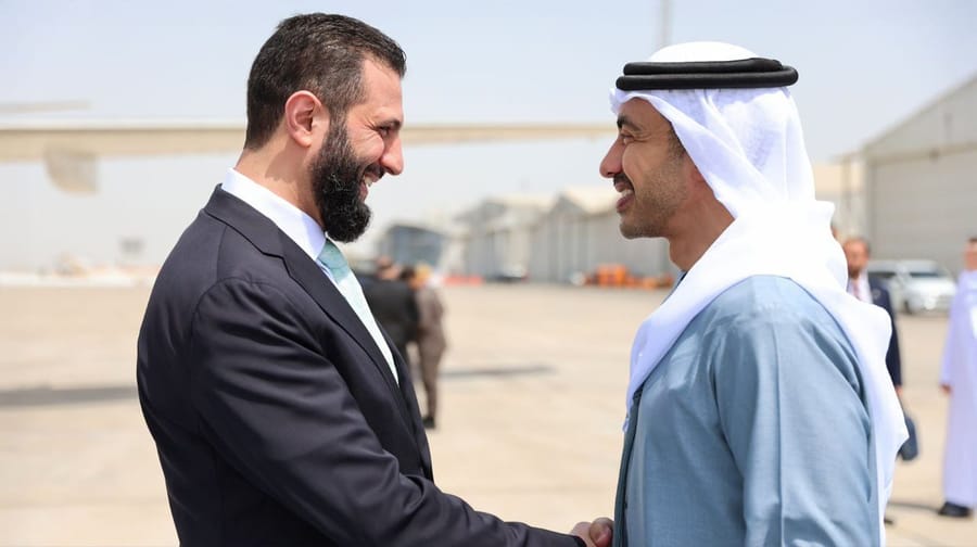 Syrian President al-Sharaa Makes Rare Visit to UAE