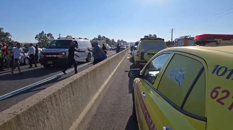 The scene of the accident near Poria Junction