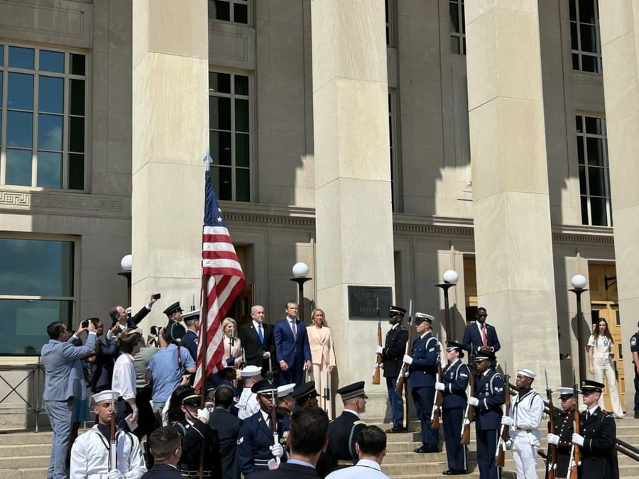 Netanyahu arrives at the Pentagon to meet Hegseth