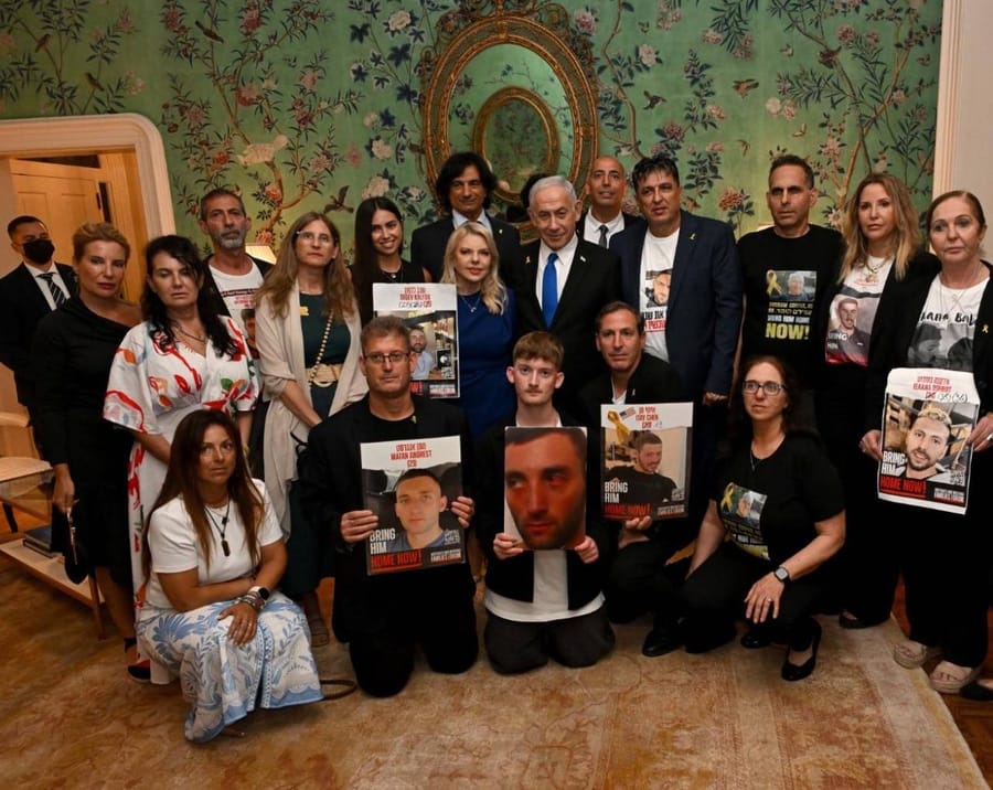 Netanyahu met with hostage families at The White House