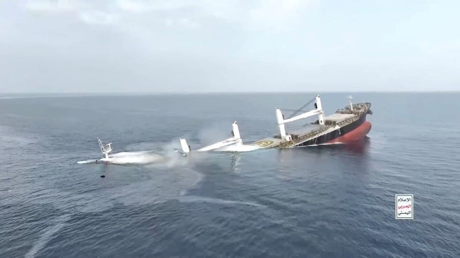 Ten Mariners Rescued After Iran-Backed Houthis Sink Cargo Ship