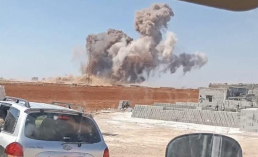 Israel striking Syrian tanks in Dara'a