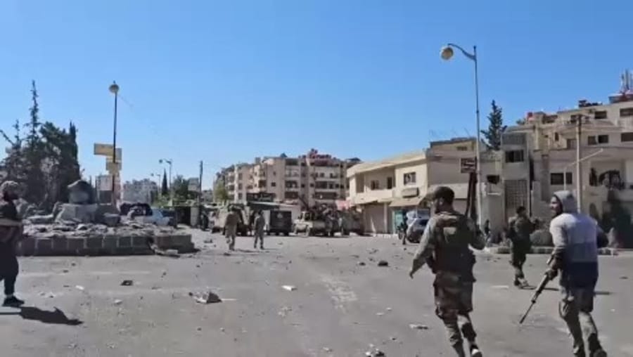 Al-Suwayda forces who were captured by al-Julani forces.