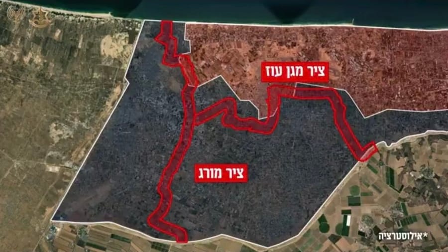 IDF creates Magen Oz Corridor Bisecting Khan Yunis