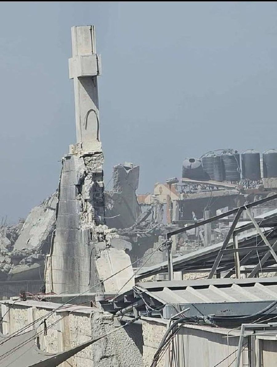  IDF Attacked Church in Eastern Gaza City, Casualties Reported