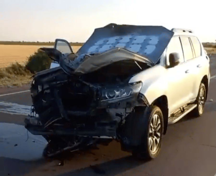 RUSSIAN DRONE STRIKES CAR OF CHIEF RABBI IN UKRAINE