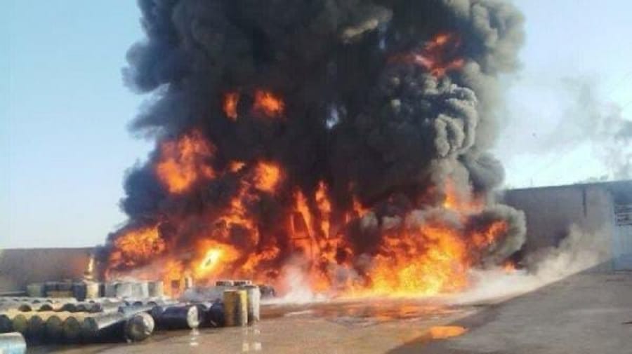 Fire breaks out at oil facility products in Isfahan