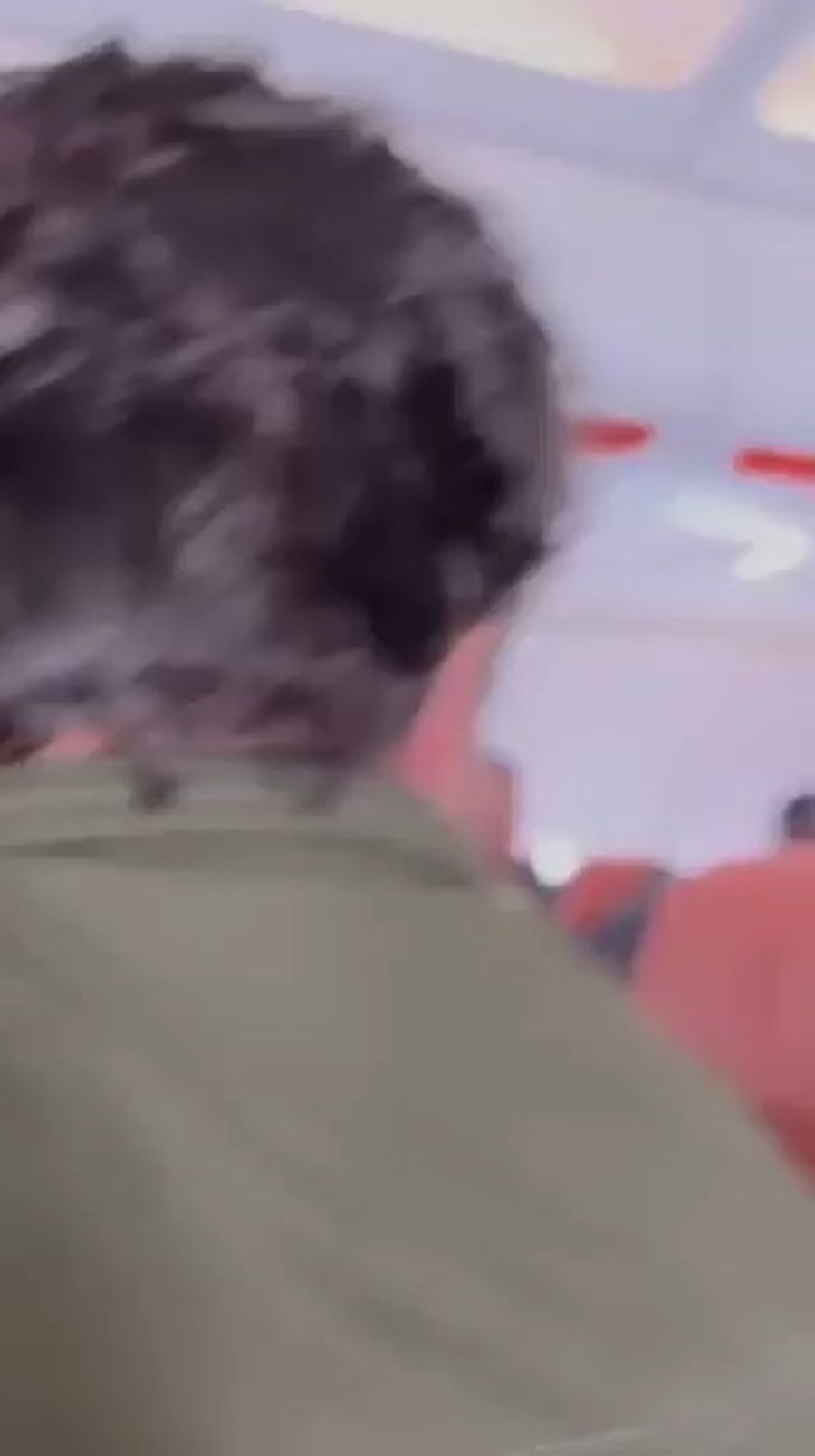 Threatening to blow up the plane.