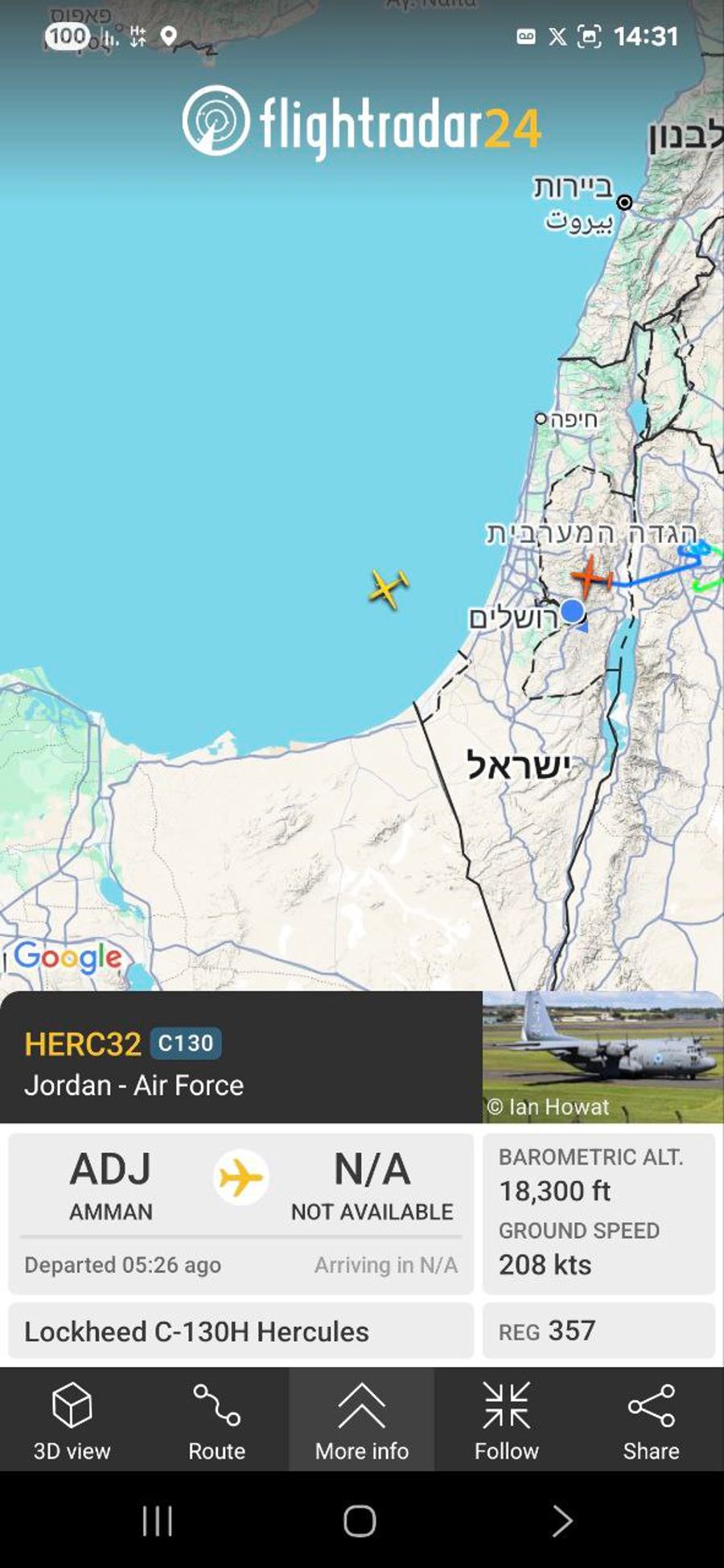 Jordan and UAE are en route to drop aid into Gaza